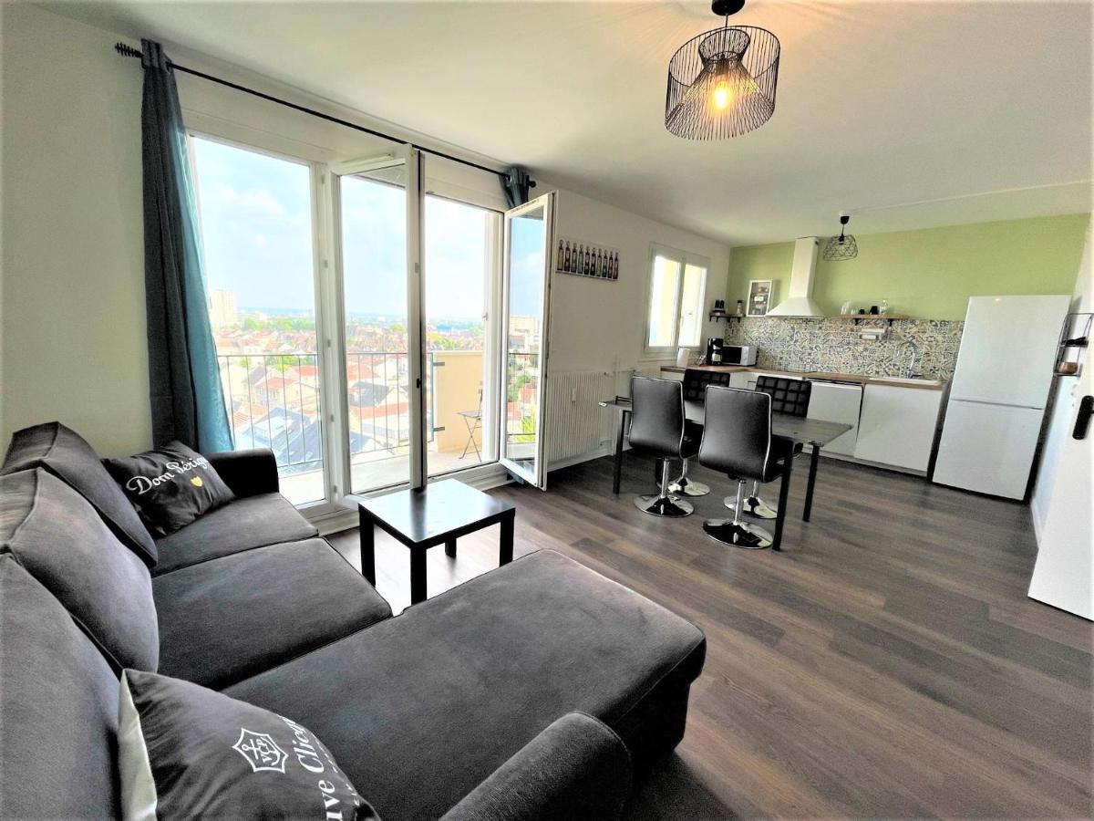 BROSSOLETTE Appartement T2 spacieux et lumineux balcon vue dégagée Reims Esterno foto